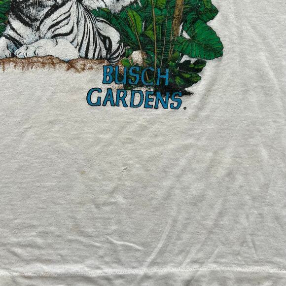 Vintage Extinction Is Forever Busch Gardens Tiger Nature T Shirt Single Stitch L - Picture 6 of 11